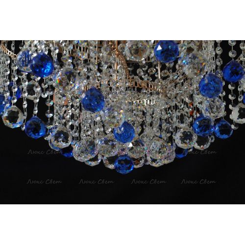 Люстра Космос шар 40 мм синяя в Симферополе Гусь Хрустальный