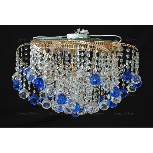 Люстра Космос шар 40 мм синяя в Симферополе Гусь Хрустальный