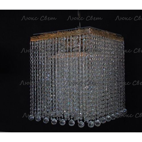 Люстра Квадрат гамма 53 см шар 30 мм  в Симферополе Гусь Хрустальный