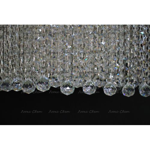 Люстра Квадрат гамма 53 см шар 30 мм  в Симферополе Гусь Хрустальный