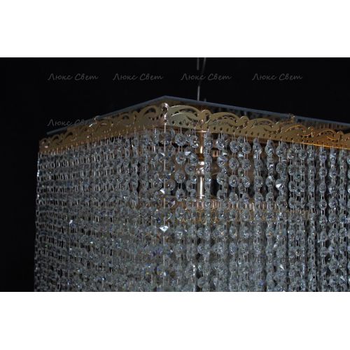 Люстра Квадрат гамма 53 см шар 30 мм  в Симферополе Гусь Хрустальный