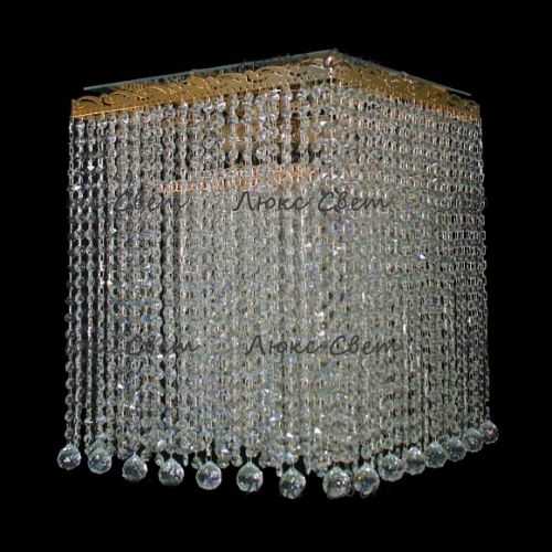 Люстра Квадрат гамма 53 см шар 30 мм  в Симферополе Гусь Хрустальный