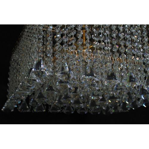 Люстра Квадрат гамма конус 40 мм длинная в Симферополе Гусь Хрустальный