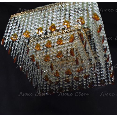 Люстра Квадрат Гамма дубик чайный  в Симферополе Гусь Хрустальный