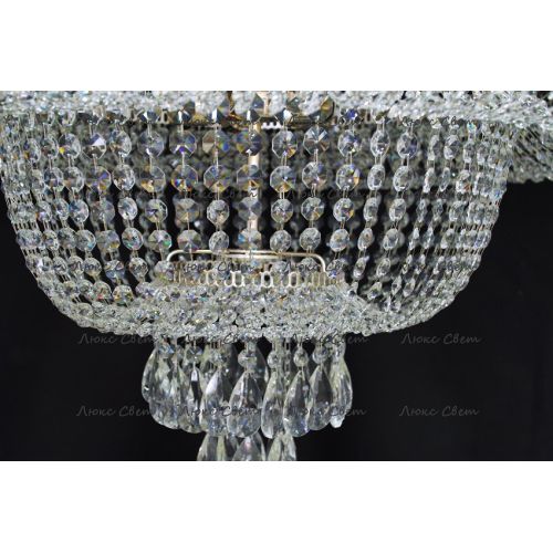 Люстра Водопад камень обтикон в Симферополе Гусь Хрустальный