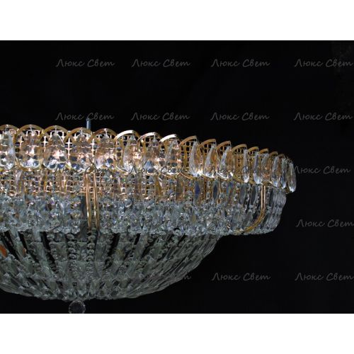 Люстра Кольцо купол 2 - 1000 мм пластина  в Симферополе Гусь Хрустальный