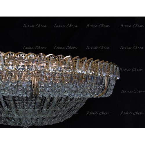 Люстра Кольцо купол 2 - 1000 мм пластина  в Симферополе Гусь Хрустальный