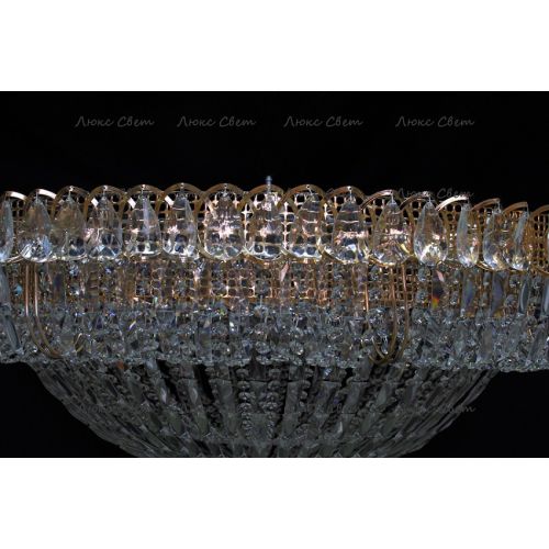 Люстра Кольцо купол 2 - 1000 мм пластина  в Симферополе Гусь Хрустальный