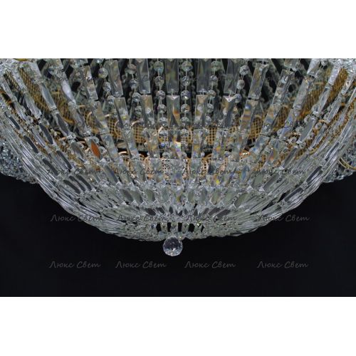 Люстра Кольцо купол 2 - 1000 мм пластина  в Симферополе Гусь Хрустальный