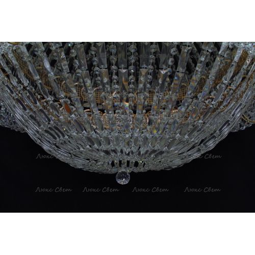 Люстра Кольцо купол 2 - 1000 мм пластина  в Симферополе Гусь Хрустальный