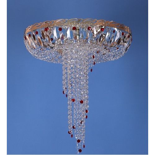 Люстра Анжелика обтикон цветная в Симферополе Гусь Хрустальный