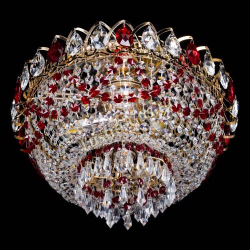 Люстра Астра Ажур красная в Симферополе Гусь Хрустальный