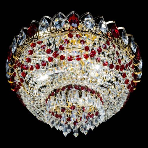 Люстра Астра Ажур красная в Симферополе Гусь Хрустальный