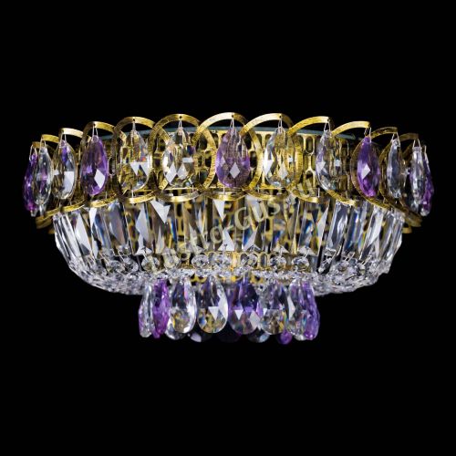 Люстра Астра Бутон №1 фиолетовая под бронзу в Симферополе Гусь Хрустальный