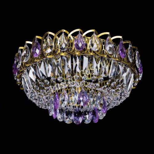 Люстра Астра Бутон №1 фиолетовая под бронзу в Симферополе Гусь Хрустальный