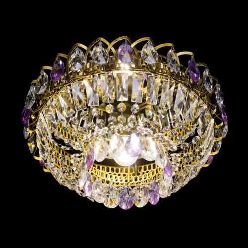 Люстра Астра Бутон №1 фиолетовая под бронзу в Симферополе Гусь Хрустальный