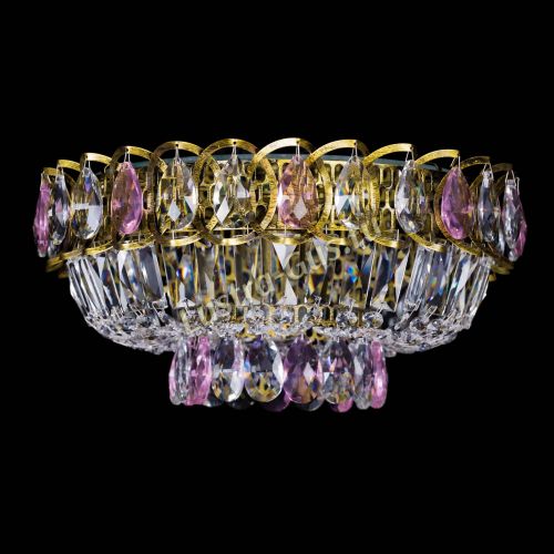 Люстра Астра Бутон №1 розовая под бронзу в Симферополе Гусь Хрустальный