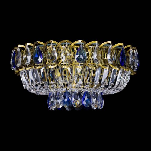 Люстра Астра Бутон №1 синяя под бронзу в Симферополе Гусь Хрустальный