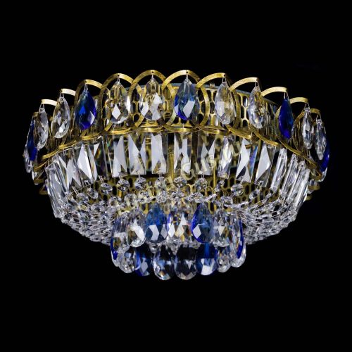 Люстра Астра Бутон №1 синяя под бронзу в Симферополе Гусь Хрустальный