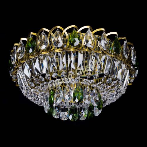 Люстра Астра Бутон №1 зеленая под бронзу в Симферополе Гусь Хрустальный