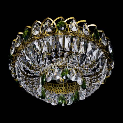 Люстра Астра Бутон №1 зеленая под бронзу в Симферополе Гусь Хрустальный