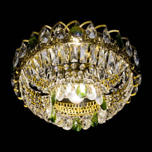 Люстра Астра Бутон №1 зеленая под бронзу в Симферополе Гусь Хрустальный