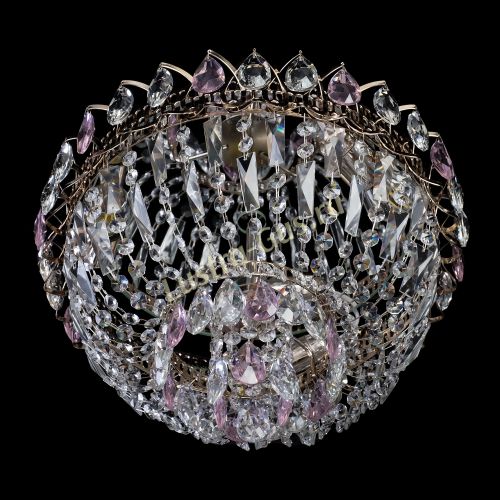 Люстра Астра Бутон №2 розовая в Симферополе Гусь Хрустальный