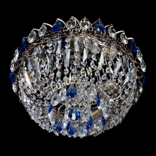 Люстра Астра Бутон №2 синяя в Симферополе Гусь Хрустальный