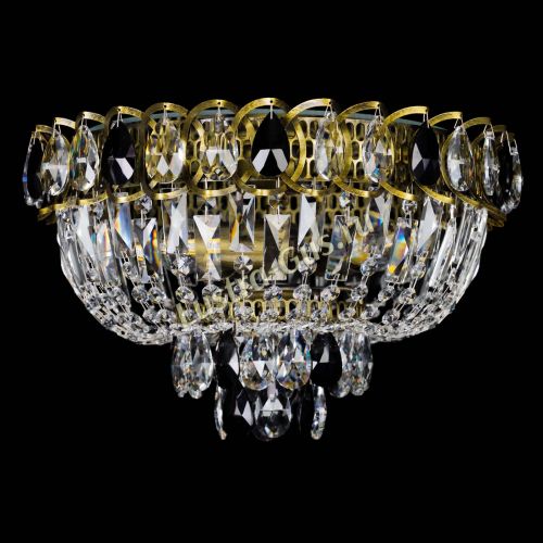 Люстра Астра Бутон №3 черная под бронзу в Симферополе Гусь Хрустальный