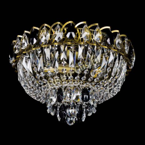 Люстра Астра Бутон №3 черная под бронзу в Симферополе Гусь Хрустальный