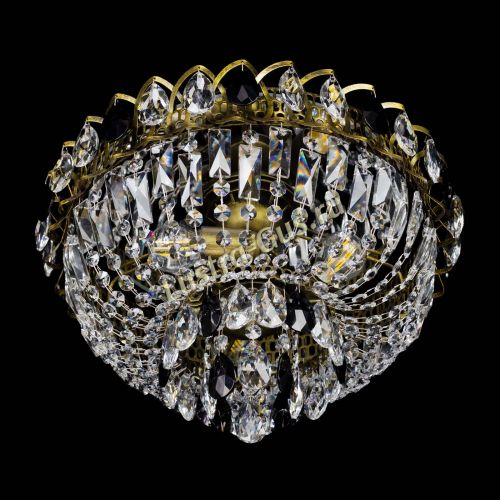 Люстра Астра Бутон №3 черная под бронзу в Симферополе Гусь Хрустальный