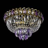 Люстра Астра Бутон №3 фиолетовая под бронзу в Симферополе