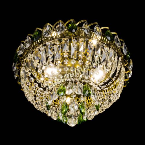 Люстра Астра Бутон №3 зеленая под бронзу в Симферополе Гусь Хрустальный