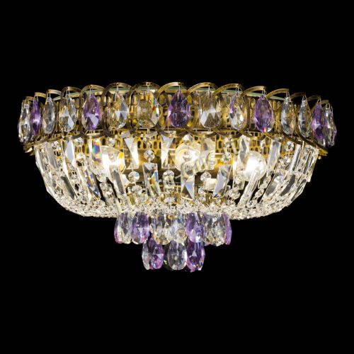 Люстра Астра Бутон №5 фиолетовая под бронзу в Симферополе Гусь Хрустальный