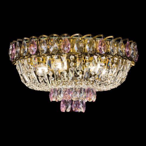 Люстра Астра Бутон №5 розовая под бронзу в Симферополе Гусь Хрустальный