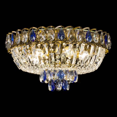 Люстра Астра Бутон №5 синяя под бронзу в Симферополе Гусь Хрустальный