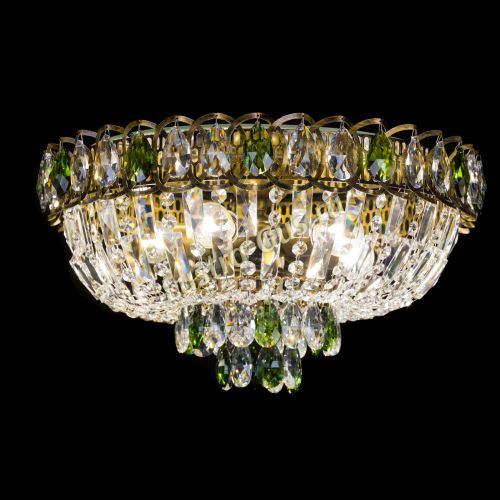 Люстра Астра Бутон №5 зеленая под бронзу в Симферополе Гусь Хрустальный