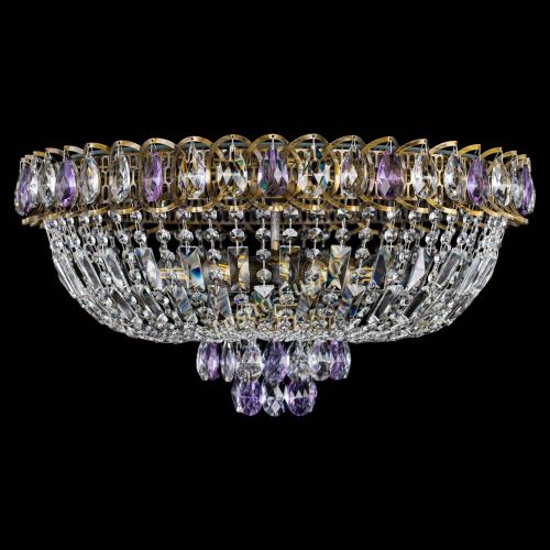 Люстра Астра Бутон №6 под бронзу Фиолетовая в Симферополе Гусь Хрустальный