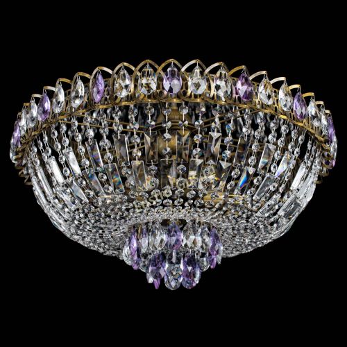 Люстра Астра Бутон №6 под бронзу Фиолетовая в Симферополе Гусь Хрустальный