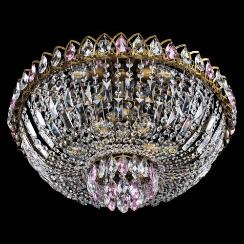 Люстра Астра Бутон №6 под бронзу Розовая в Симферополе Гусь Хрустальный