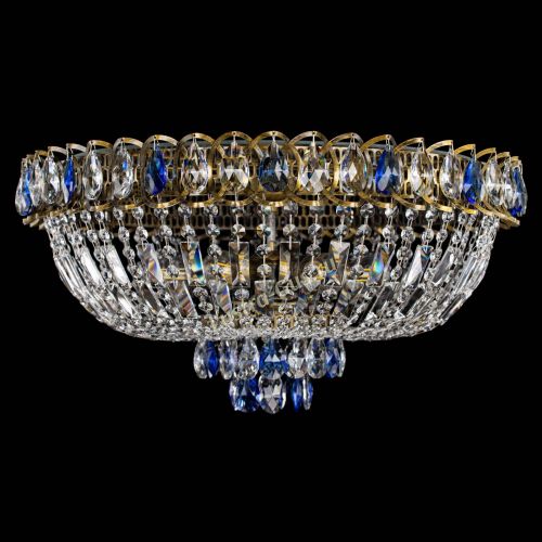 Люстра Астра Бутон №6 под бронзу Синяя в Симферополе Гусь Хрустальный