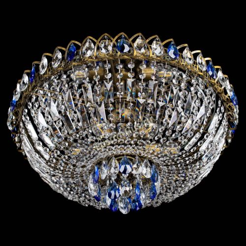 Люстра Астра Бутон №6 под бронзу Синяя в Симферополе Гусь Хрустальный