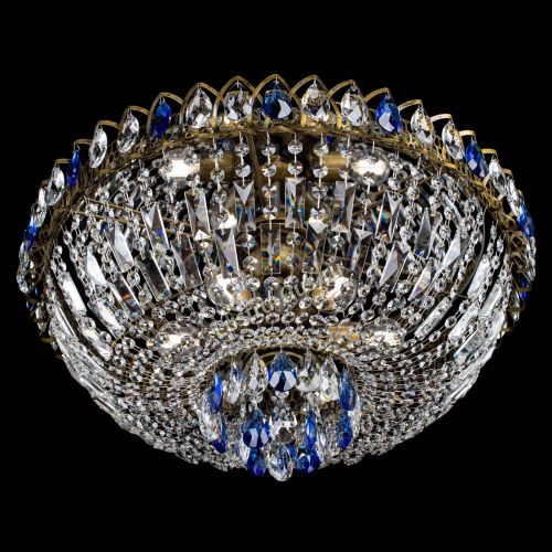 Люстра Астра Бутон №6 под бронзу Синяя в Симферополе Гусь Хрустальный