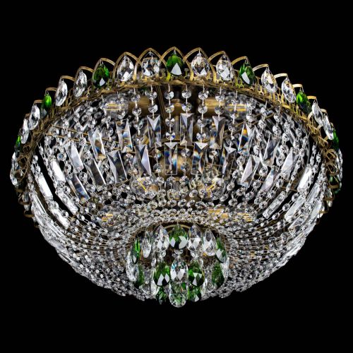 Люстра Астра Бутон №6 под бронзу Зеленая в Симферополе Гусь Хрустальный