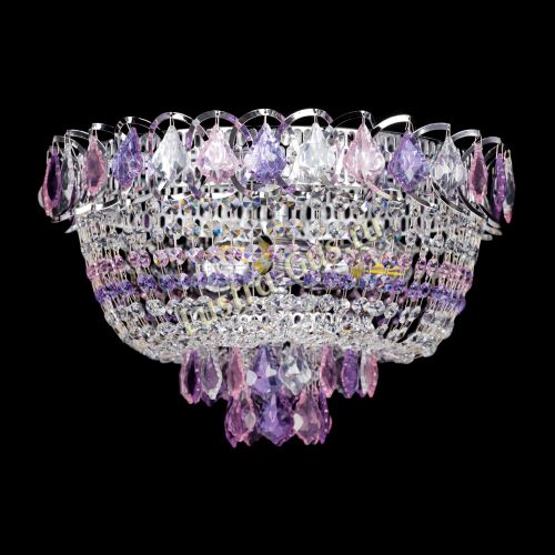 Люстра Астра дубик ровозо-фиолетовая в Симферополе Гусь Хрустальный