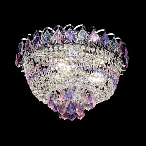 Люстра Астра дубик ровозо-фиолетовая в Симферополе Гусь Хрустальный