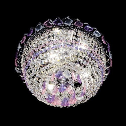 Люстра Астра дубик ровозо-фиолетовая в Симферополе Гусь Хрустальный