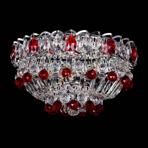 Люстра Астра Шар №3 Красная в Симферополе Гусь Хрустальный