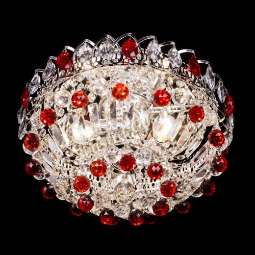 Люстра Астра Шар №3 Красная в Симферополе Гусь Хрустальный