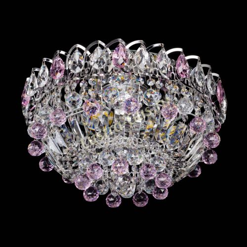 Люстра Астра Шар №3 Розовая в Симферополе Гусь Хрустальный